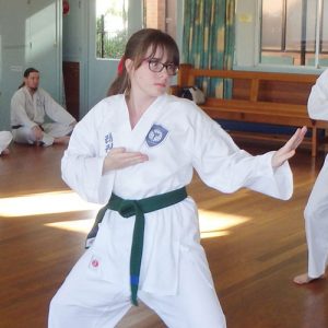 haylet bradford uses taekwondo class to reduce study stress