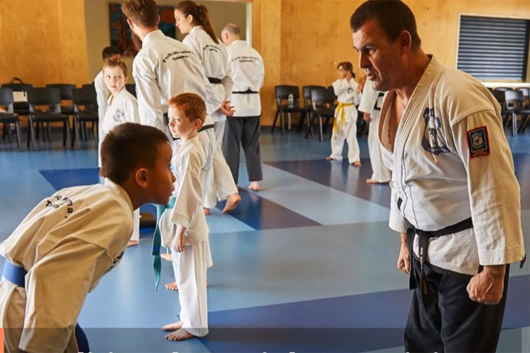 Taekwondo Stafford Instructor and student