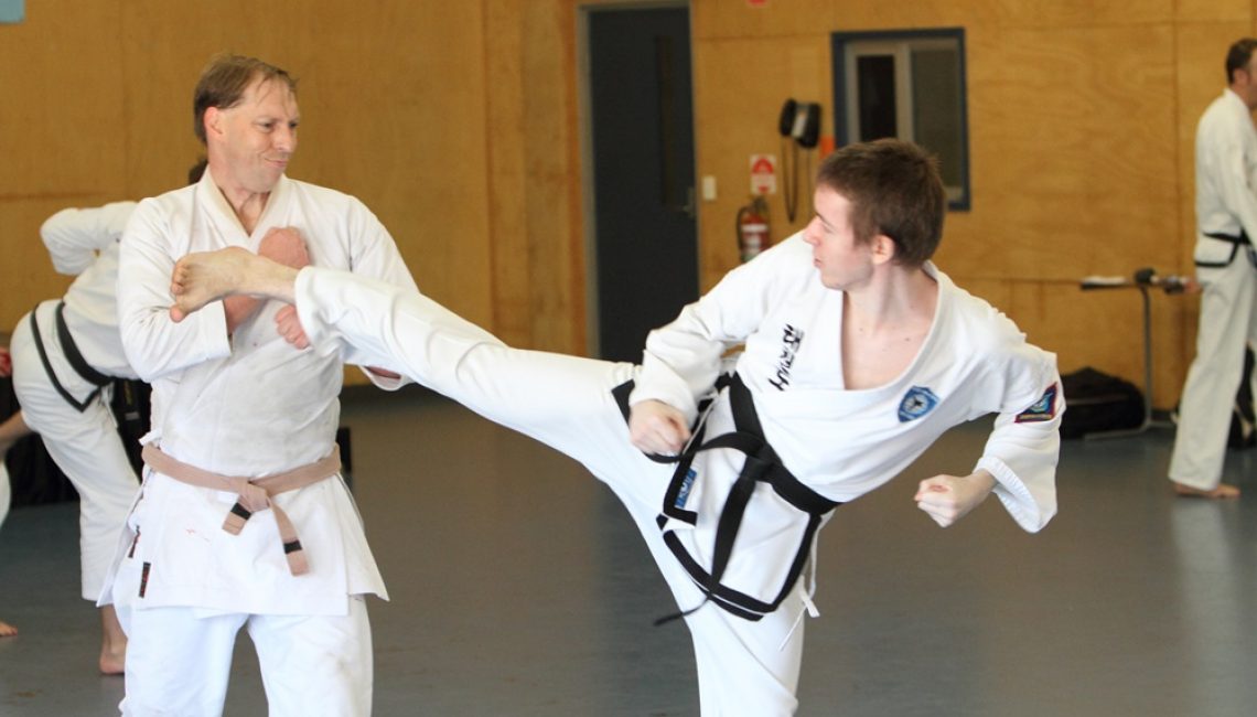 Taekwondo Stafford students sparring